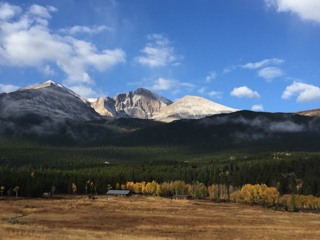 Longs Peak from road lookout