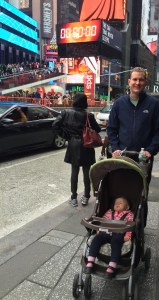 Times Square sleeping