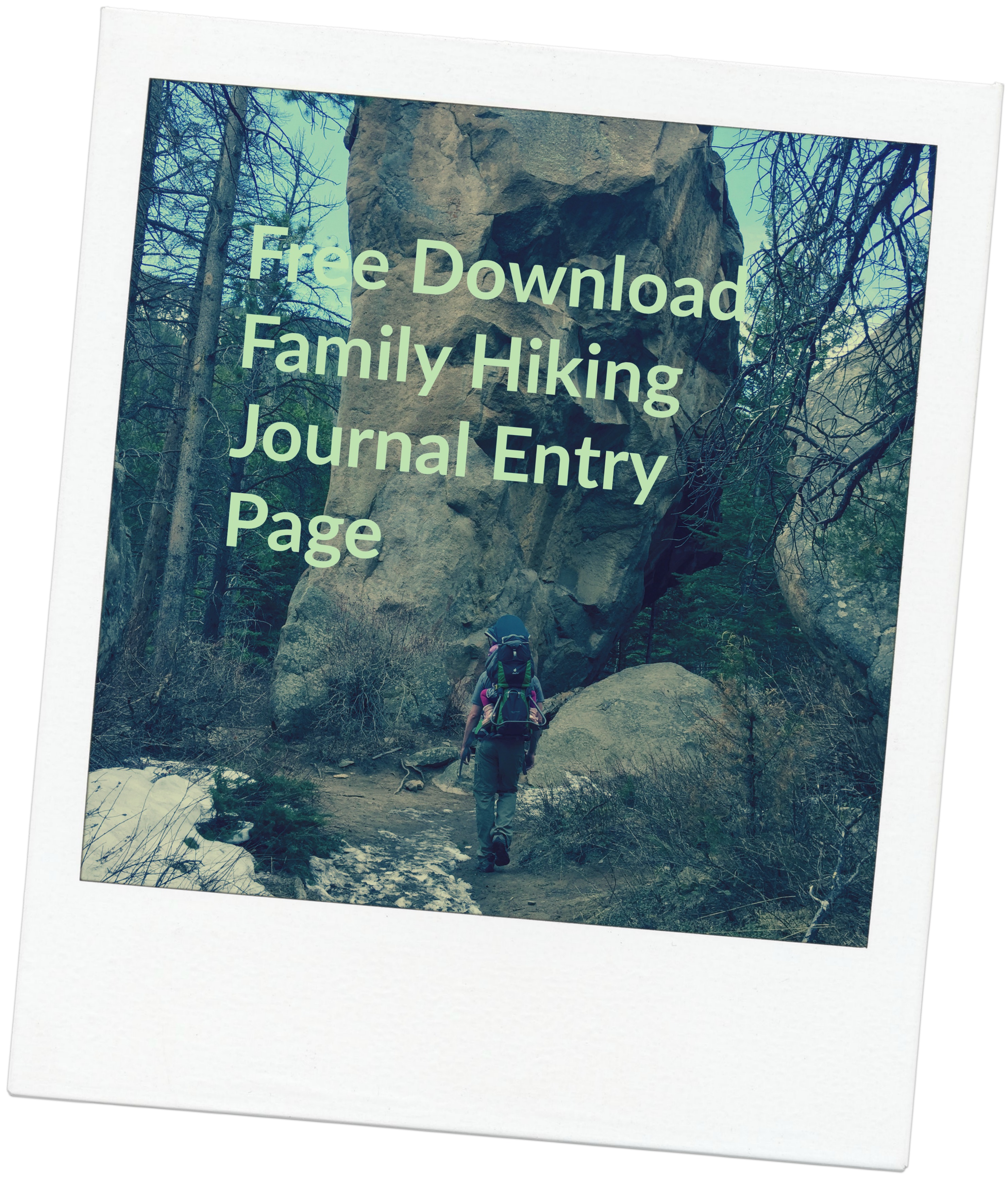 Free Family Hiking Journal Page
