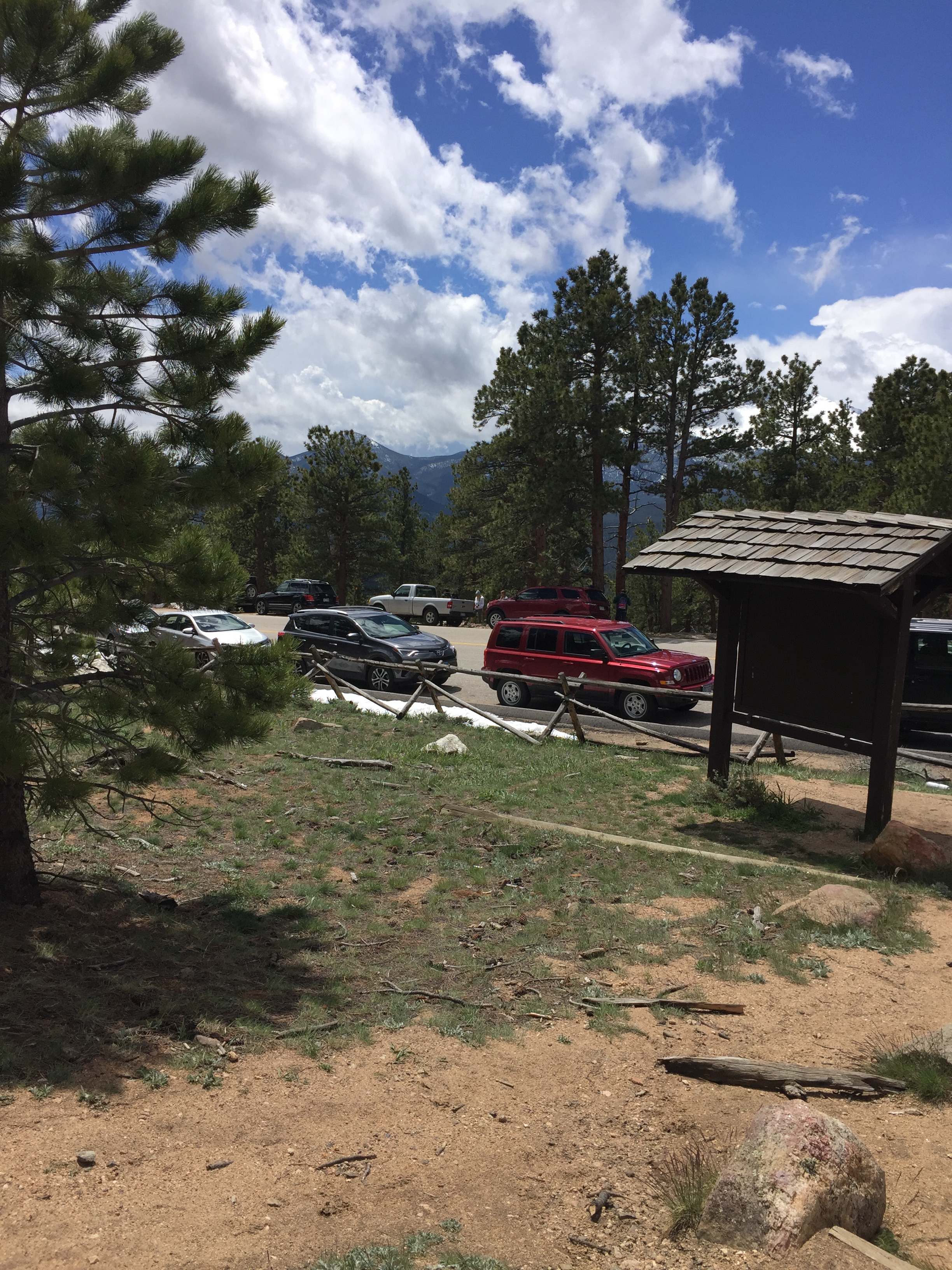 Parking near Deer Mountain is limited