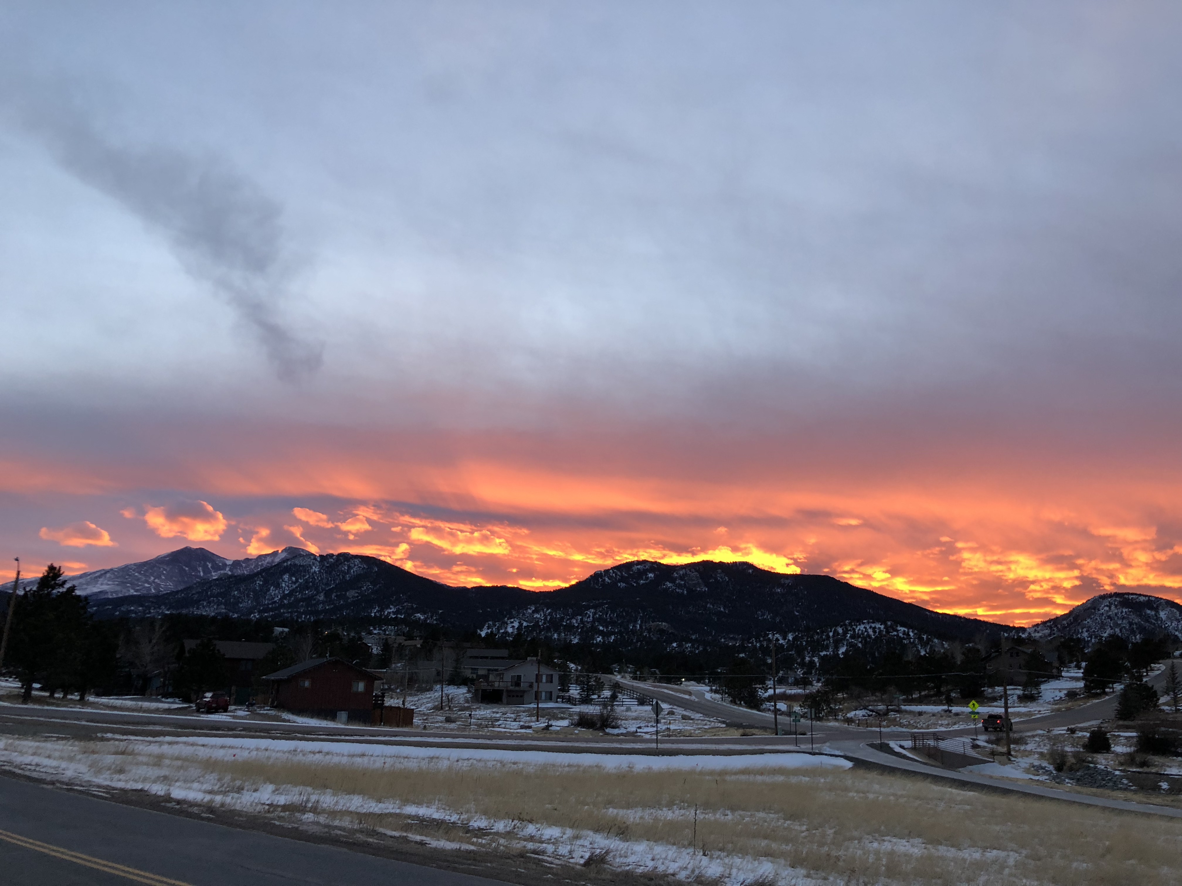 Sunset in Estes Park CO