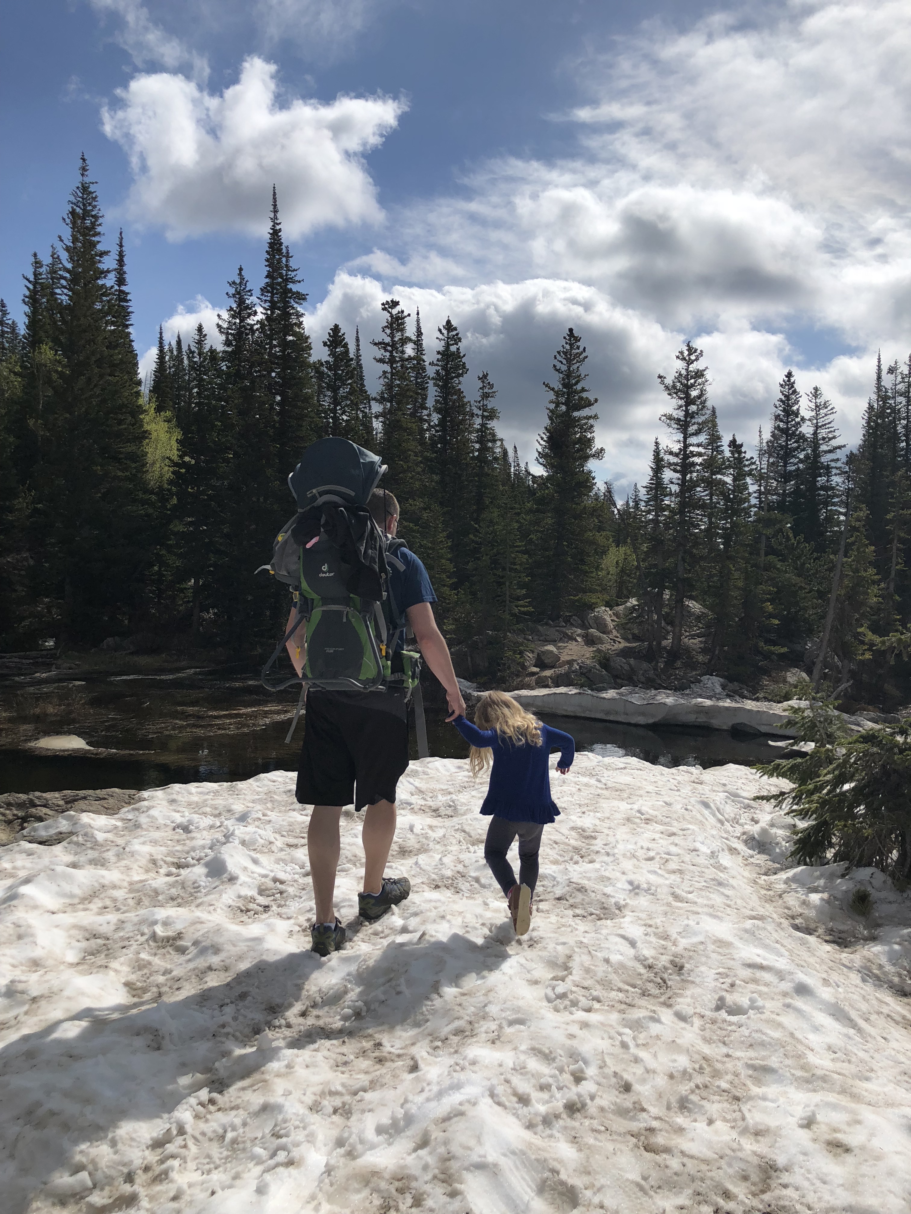Snow hike in Rocky Mountain National Park