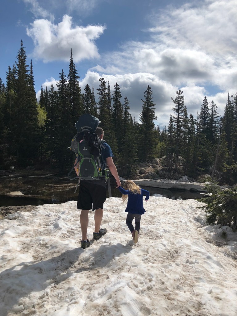 Snow hike in Rocky Mountain National Park