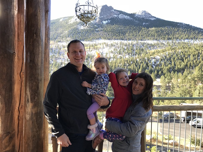 family photo in estes park colorado