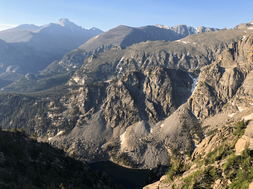 Emerald Lake lookout, on a clear day.