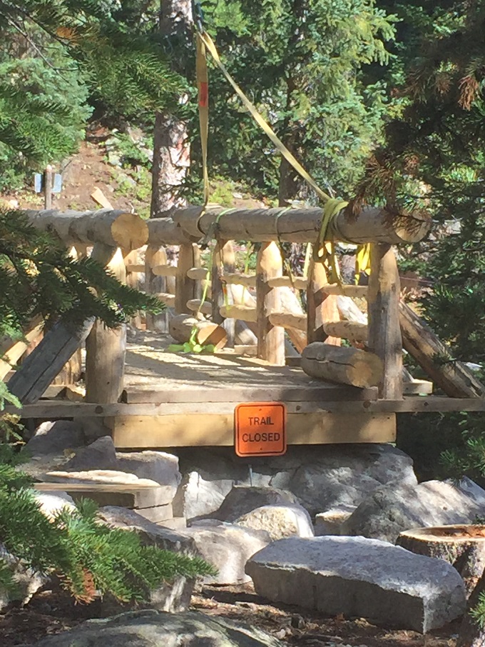Trail Closed during September 2015