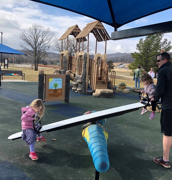 playground at Kessler mountain park in Fayetteville arkansas