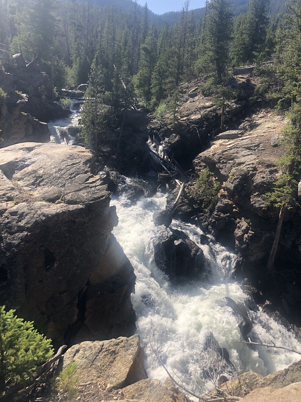 Adams Falls is a top destination on the West Side of Rocky Mountain National Park