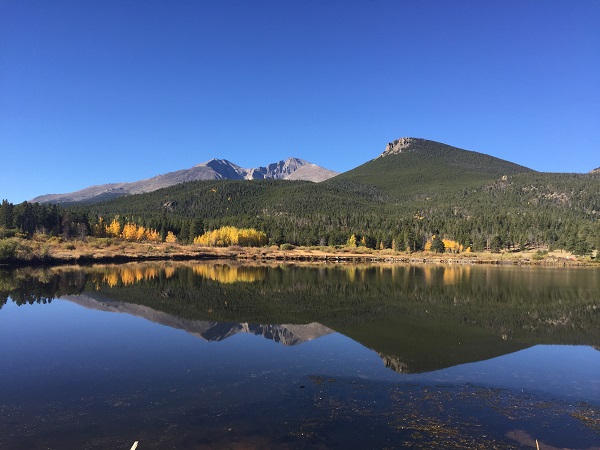 Lily Lake in the autumn, Rocky Mountain National Park