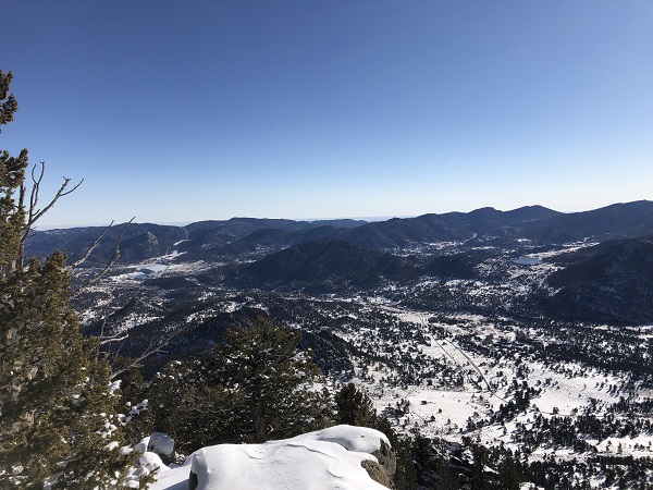 Winter views from Deer Mountain in Rocky Mountain National Park.