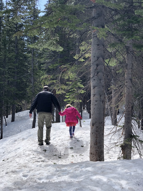 Bear Lake in the Snow. Rocky Mountain National Park. Colorado