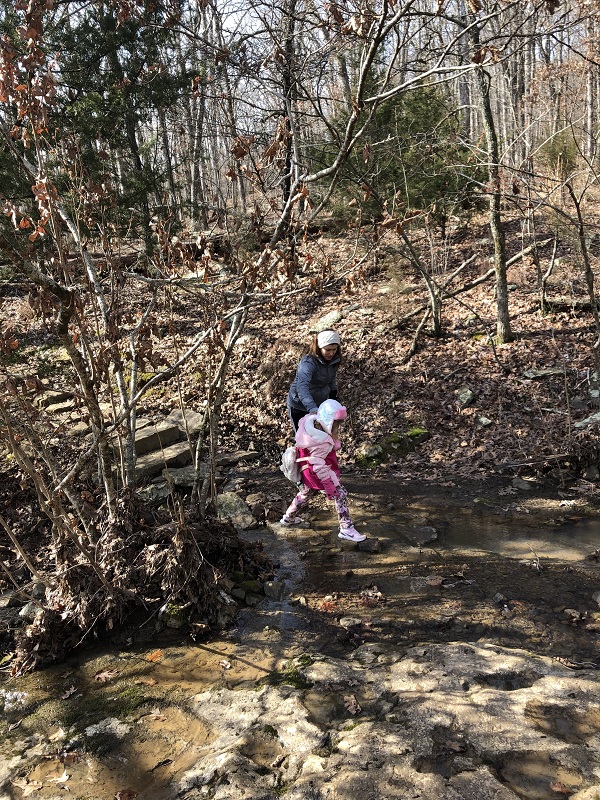 Winter hiking in Arkansas