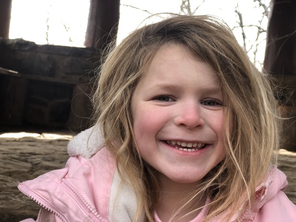 Family hiking devil's den state park