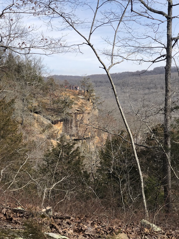 Yellow Rock trail in Devil's Den State Park. Northwest Arkansas hiking