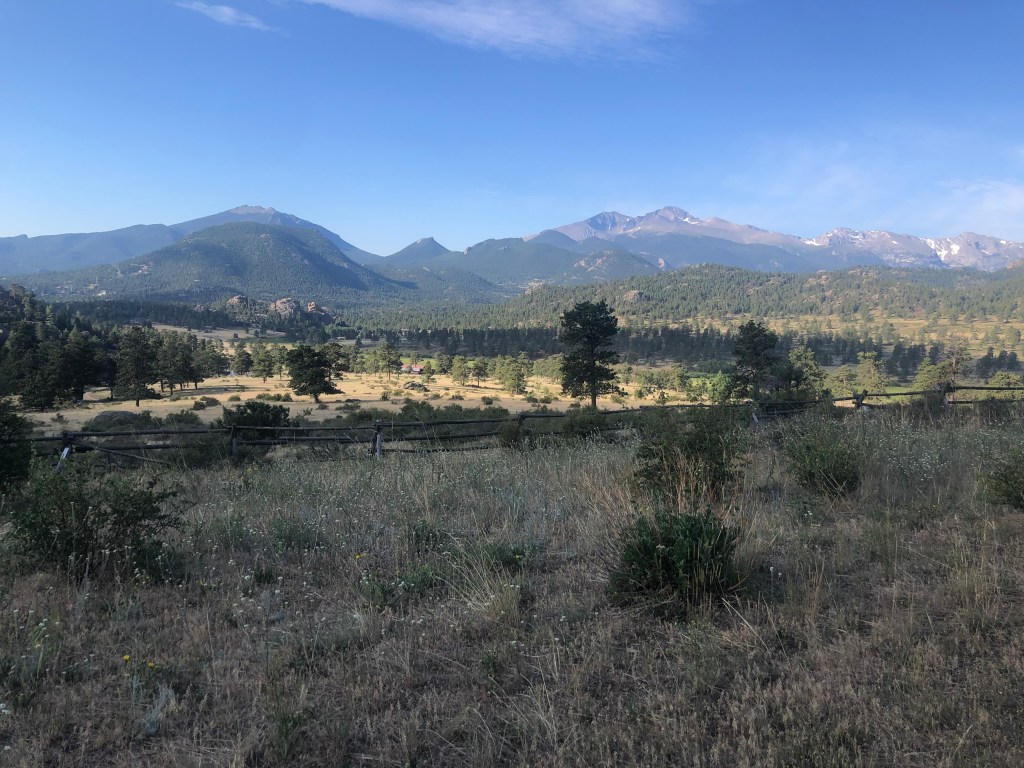 Views along Black Canyon trail in the Lumpy Ridge of Rocky Mountain National Park in Colorado.