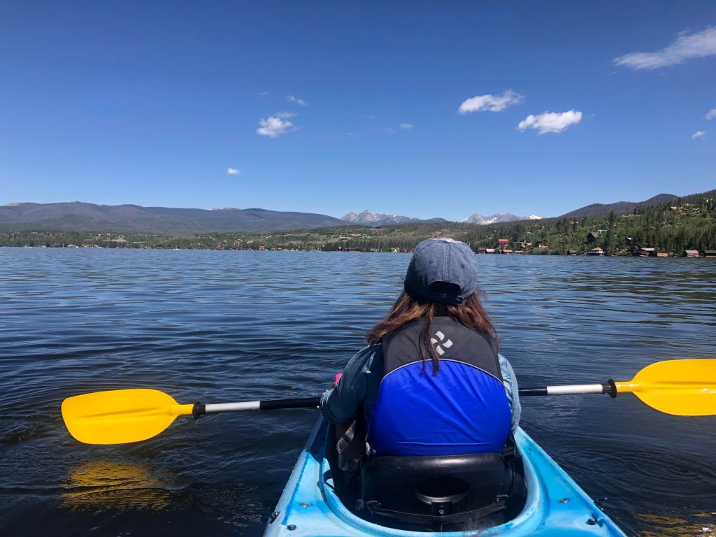 Grand Lake Colorado kayaking. Rent a kayak on Grand Lake.