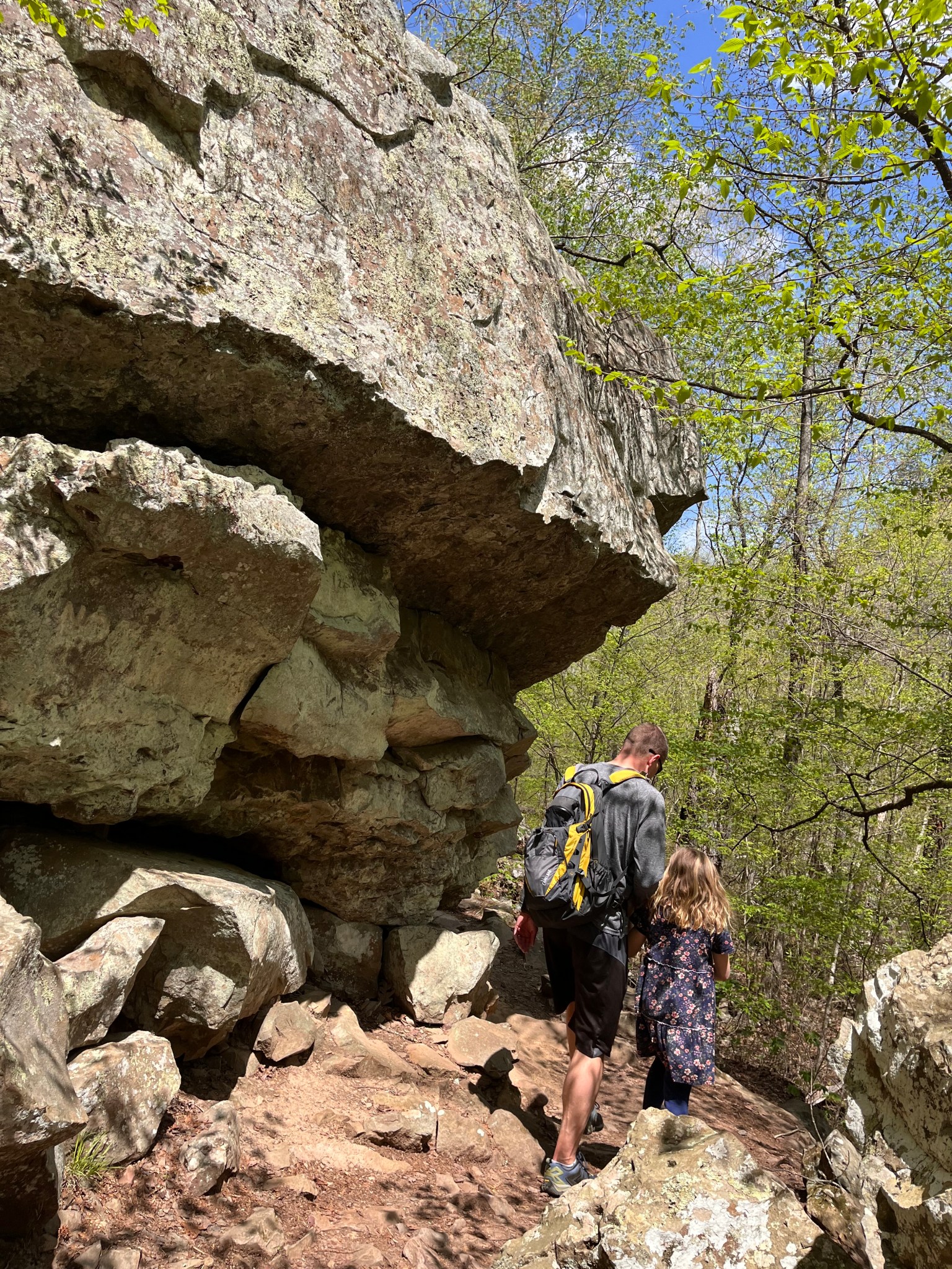 Hiking Arkansas -Petit Jean State Park Lodge and Waterfall Hike – rocky