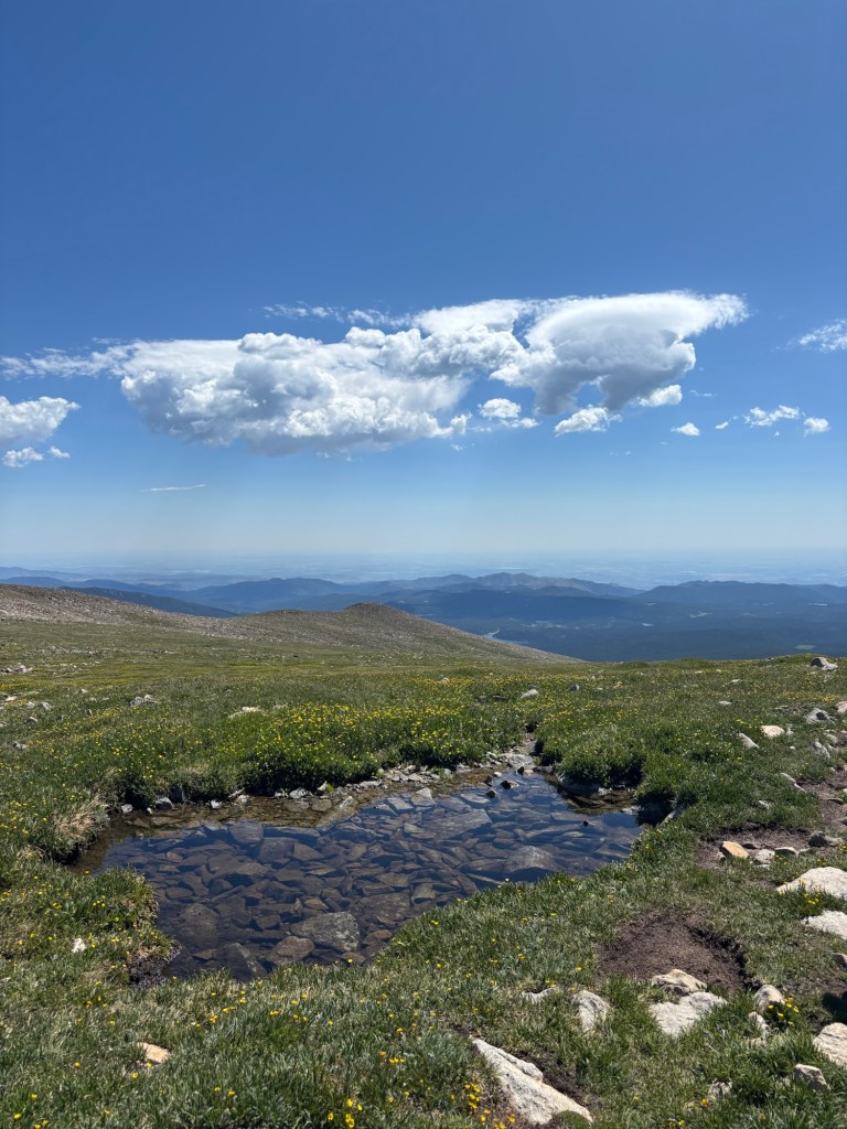 hiking Mount Audubon in Colorado